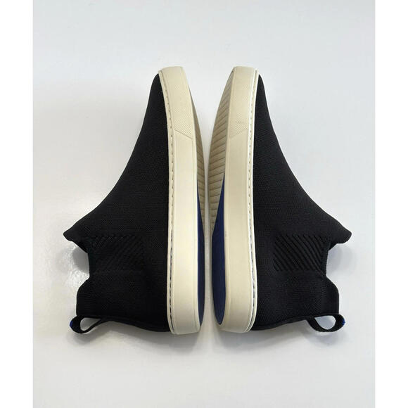 Rothy's The Chelsea Boot Women's 8 Black Knit High Top Pull On Ankle Sneakers - Picture 7 of 15